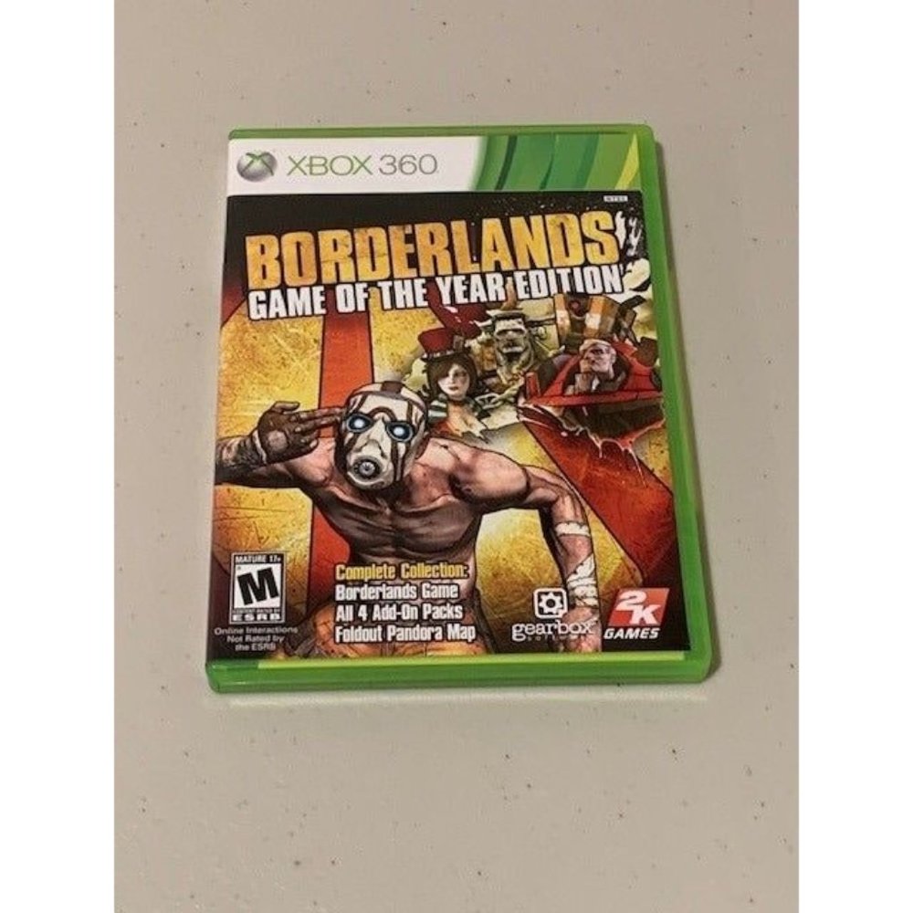 Borderlands Game of the Year Edition Xbox 360 GOTY - Tested Complete w/ Manual